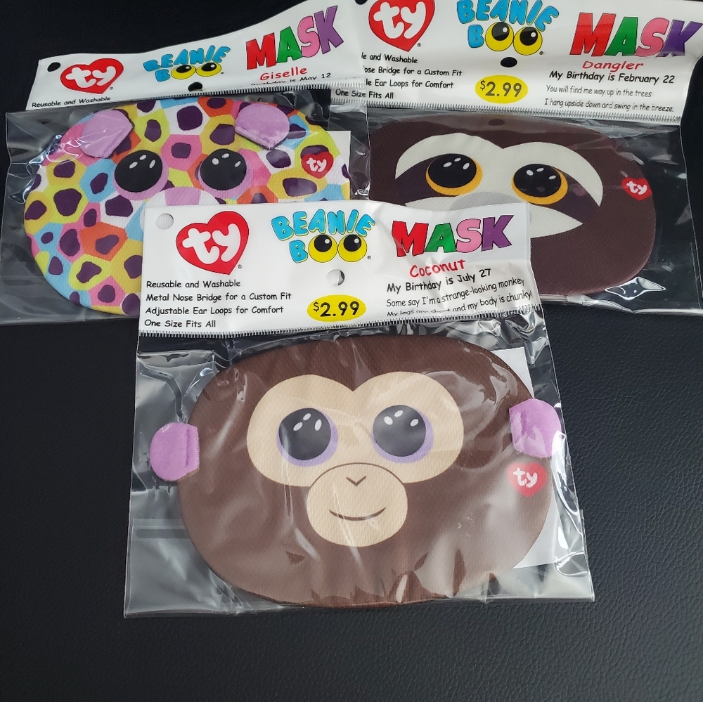 Ty Beanie Boo Mask  3ct
